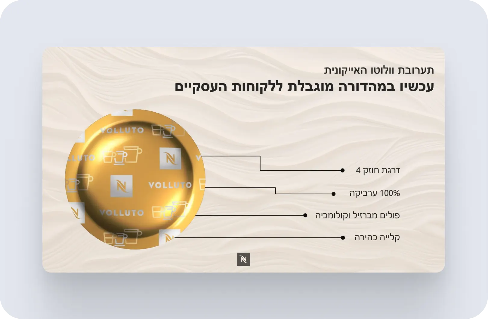 Product slide, conference deck
